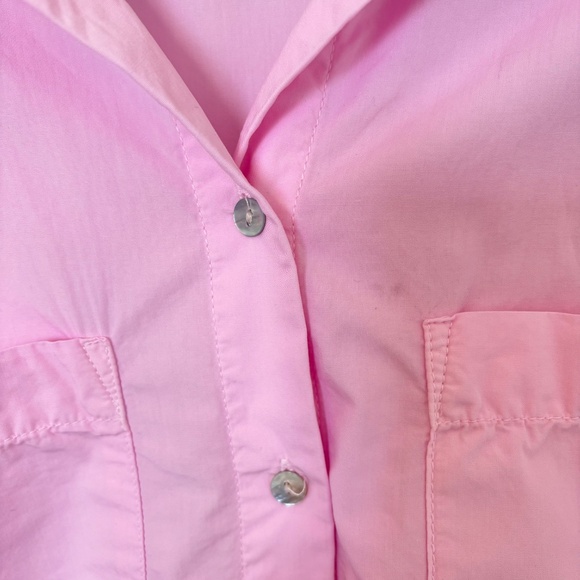Zara Pink Poplin Shirt Size M - Picture 3 of 7